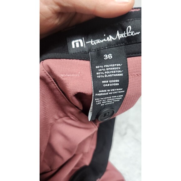 Travis Mathew Men’s Size 36 Red 10” Performance Golf Shorts - Picture 2 of 10